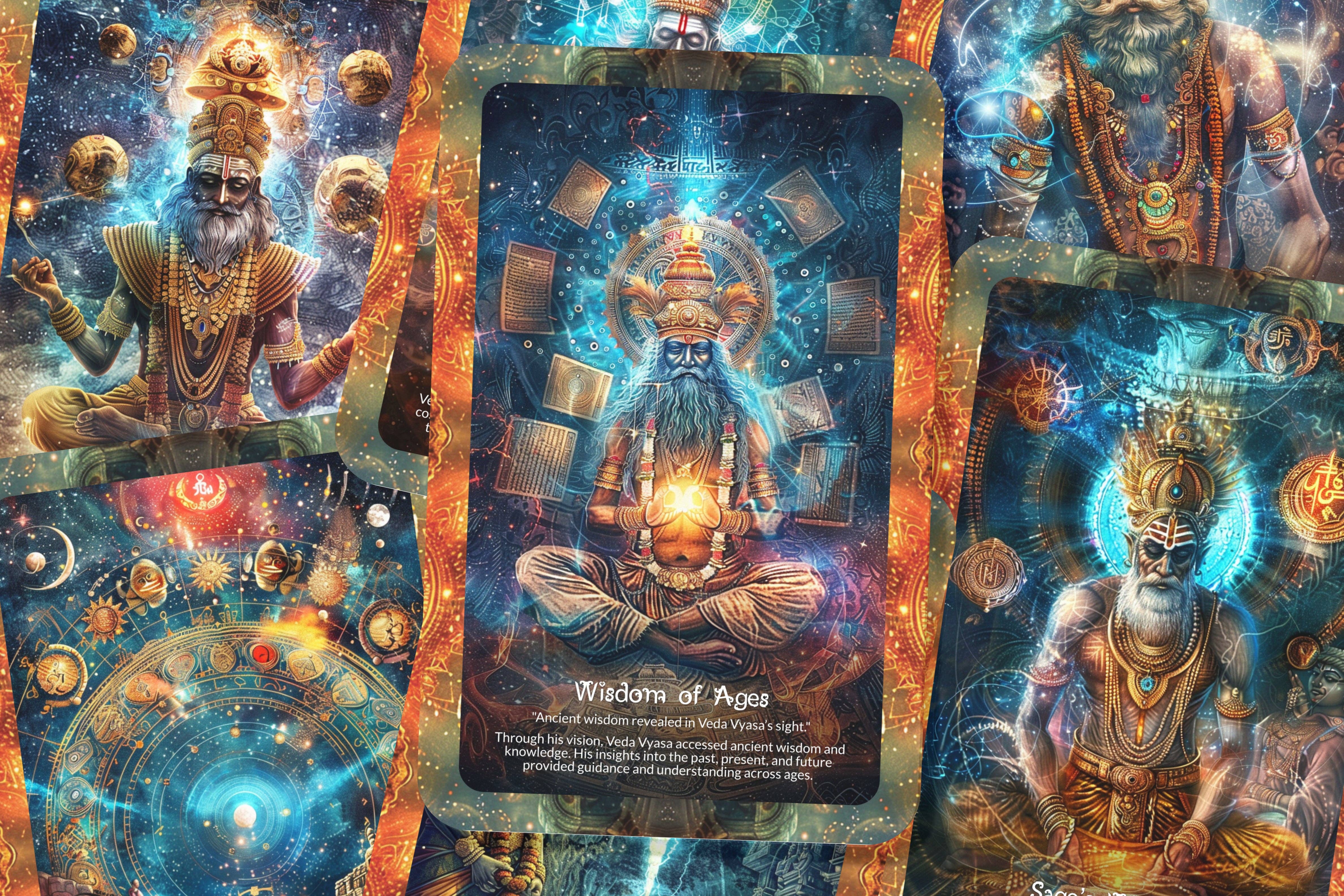 IBIZA TAROT - Vendita all'ingrosso Tarocchi - Carte Oracolo di Veda Vyasa - 22 Carte di Guida Divina3