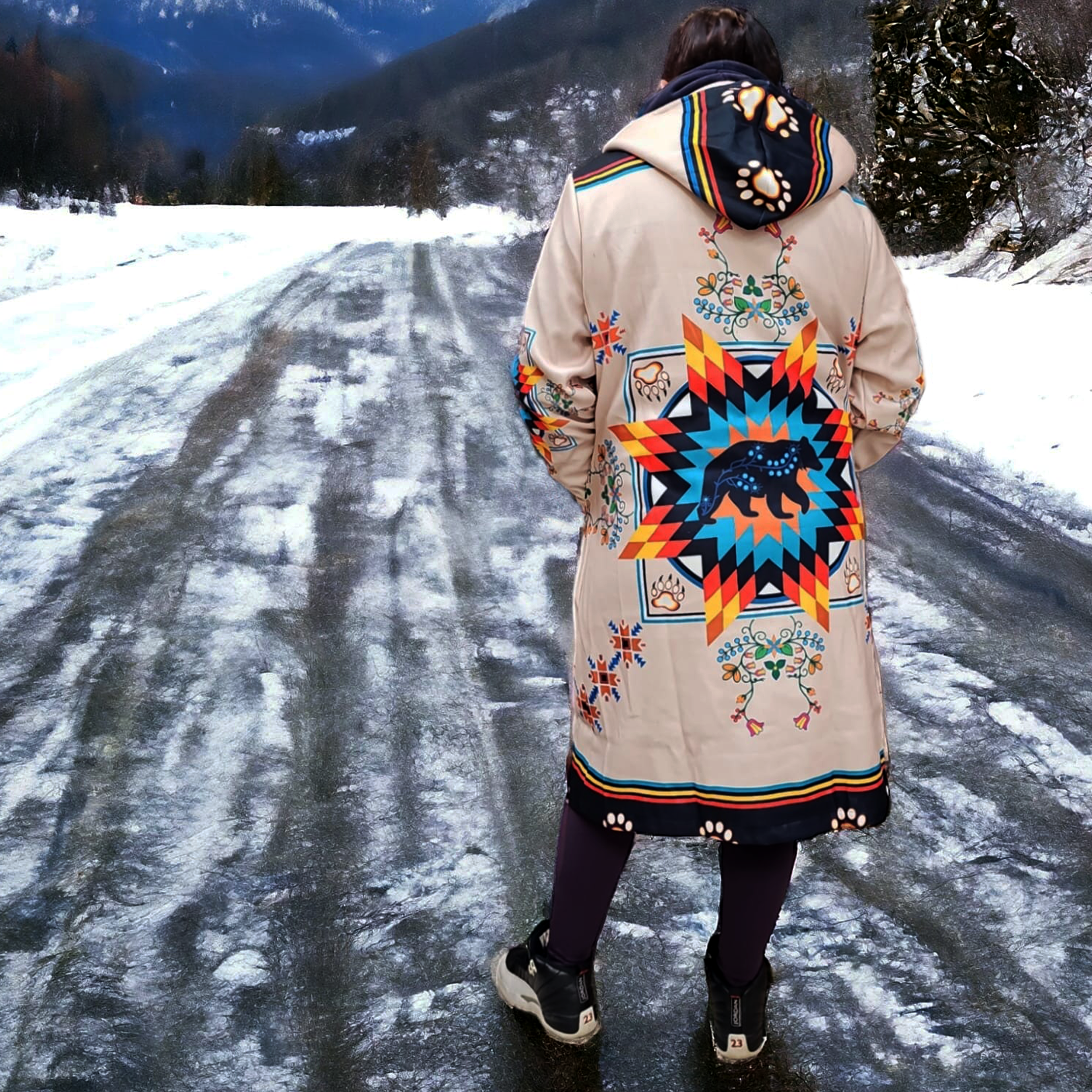 OldTribes - Wholesale Coat - Women's - OLDTRIBES™ Bear - Beige Long Coat2