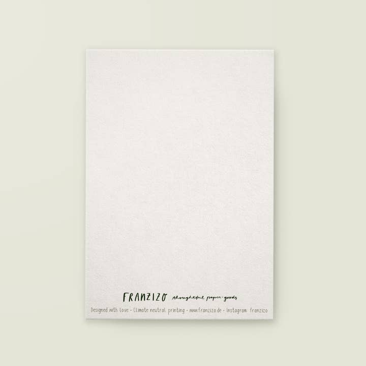 franzizo nachhaltige papeterie - Wholesale Postcard - Postcard “Blossoming”1