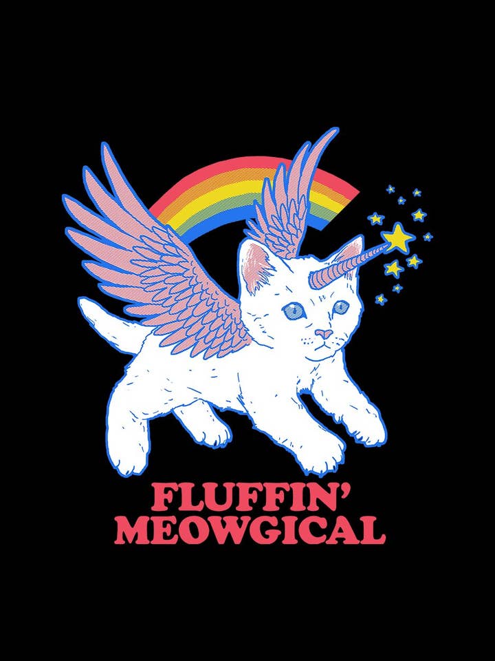 Threadheads - Wholesale Screen printed t-shirt – unisex - Fluffin Meowgical T-Shirt5