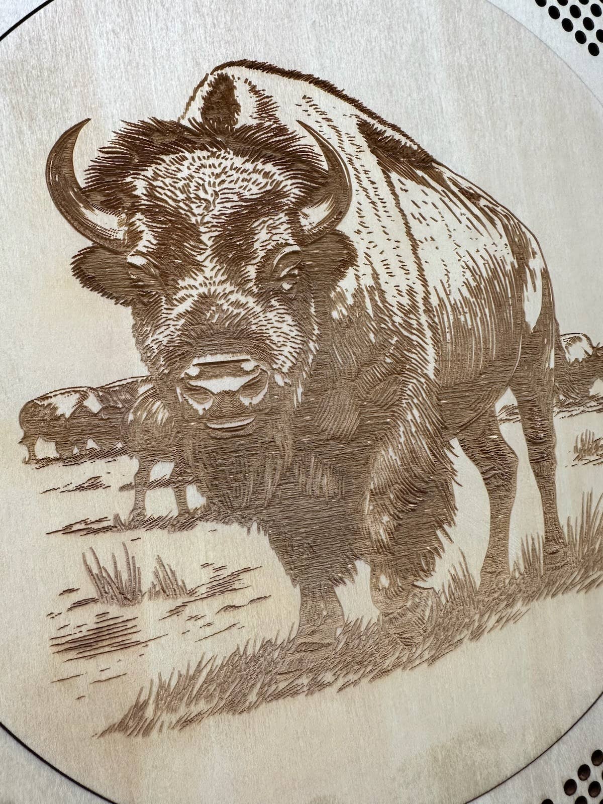 MT ENGRAVED – Engroshandel Brætspil – Buffalo Cribbage Board2