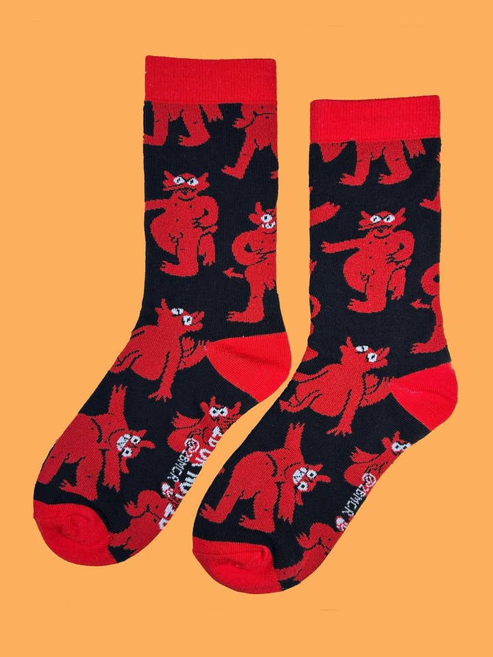 Chaussettes Cheeky Devil 2.0 Imprimé Intégral pour la vente par 2B Or Not 2B
