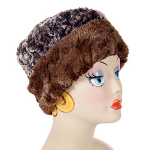 PANDEMONIUM - Wholesale Cloche Hat - Women's - Cuffed Pillbox, Reversible - Two-Tone1