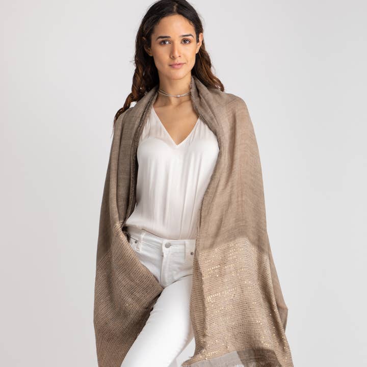 SAACHI - Vendita all'ingrosso Sciarpa - Donna - Sciarpa scintillante Lenox con dettaglio di paillettes7