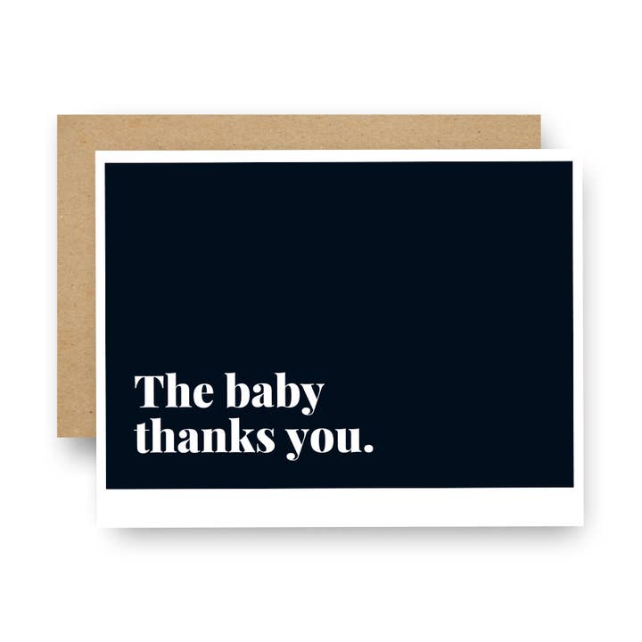 Tarjeta de notas The Baby Thanks you para venta al por mayor de Careerlog