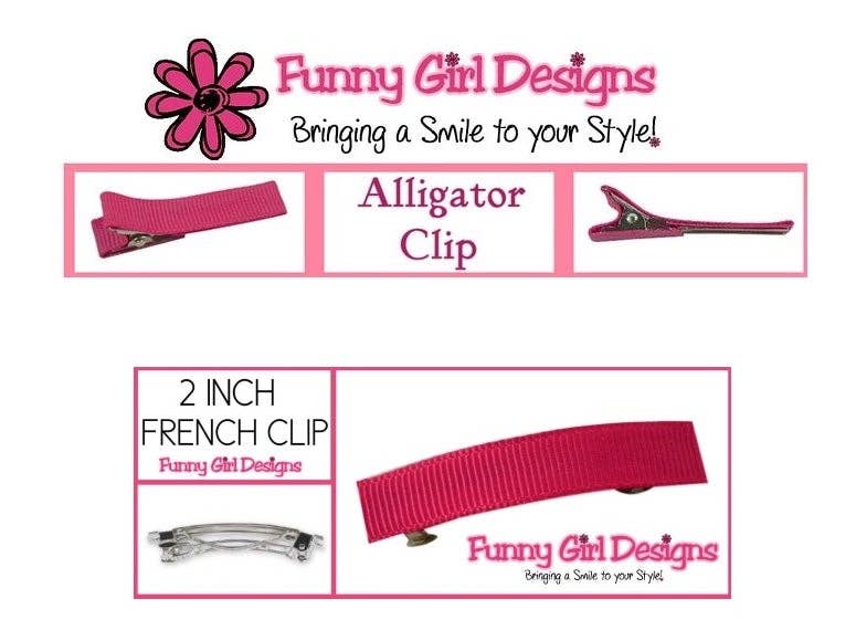 Funny Girl Designs - Wholesale Hair Bow - Kids - Santa Clause Belt Buckle Sparkling Glitter Christmas Hair Bow1