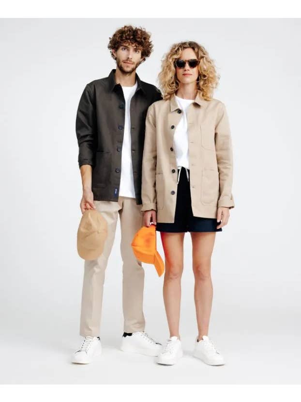 Valéry beige work jacket for wholesale on Faire1