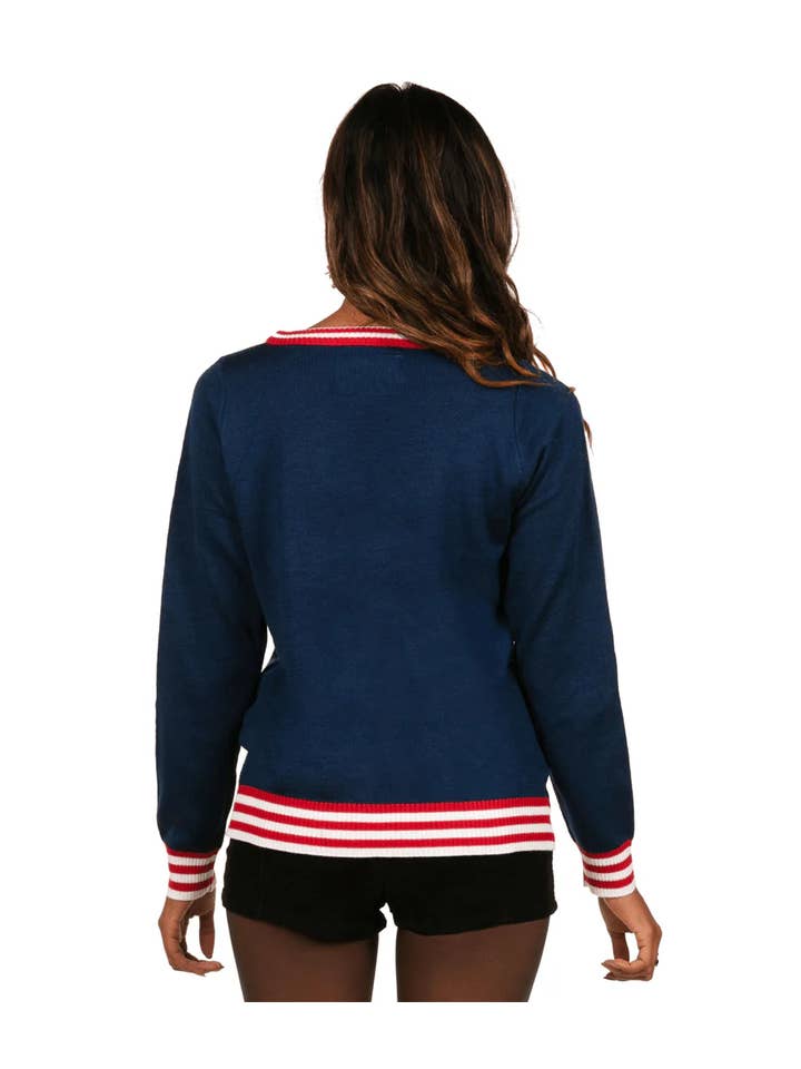 Tipsy Elves - Wholesale Knitted jumper – Women′s - Sleighin’ It Sweater - Women's Funny Sequin Reindeer Sweater2