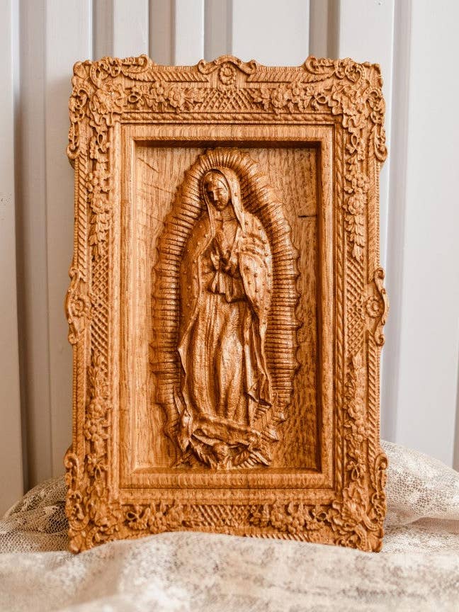 Notre-Dame de Guadalupe design floral cadeau chrétien pour la vente par KozakWorkshop