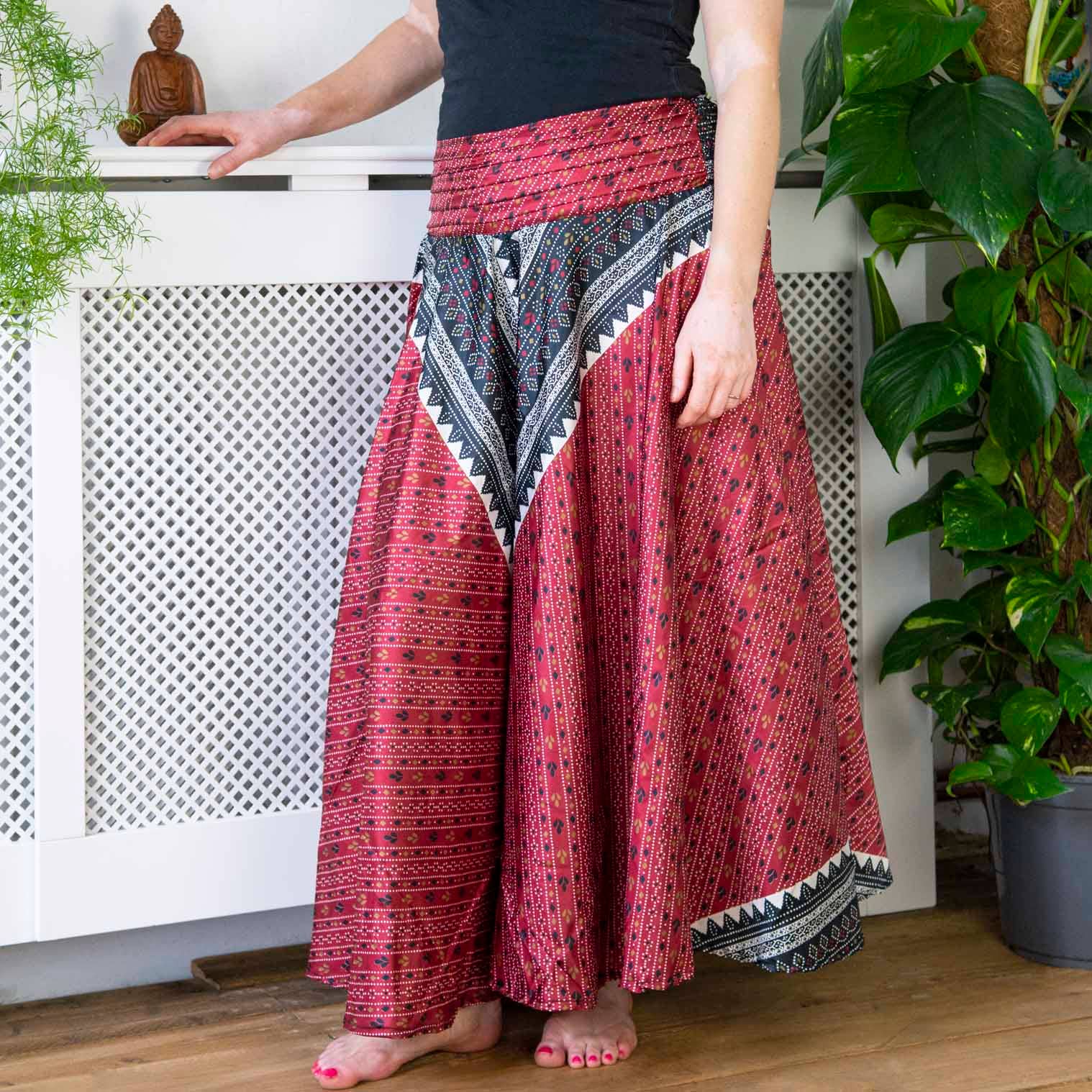Siesta – Großhandel Hose – Unisex – Recycelte Sari-Palazzo-Hose0