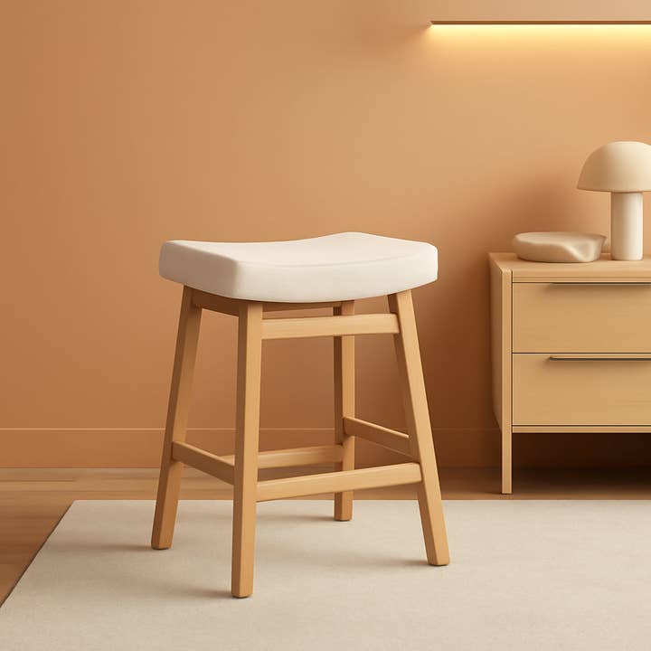 Bar Stools Set Of 3 24 Inch Counter Height Beige Stools for wholesale by ShipItFurniture