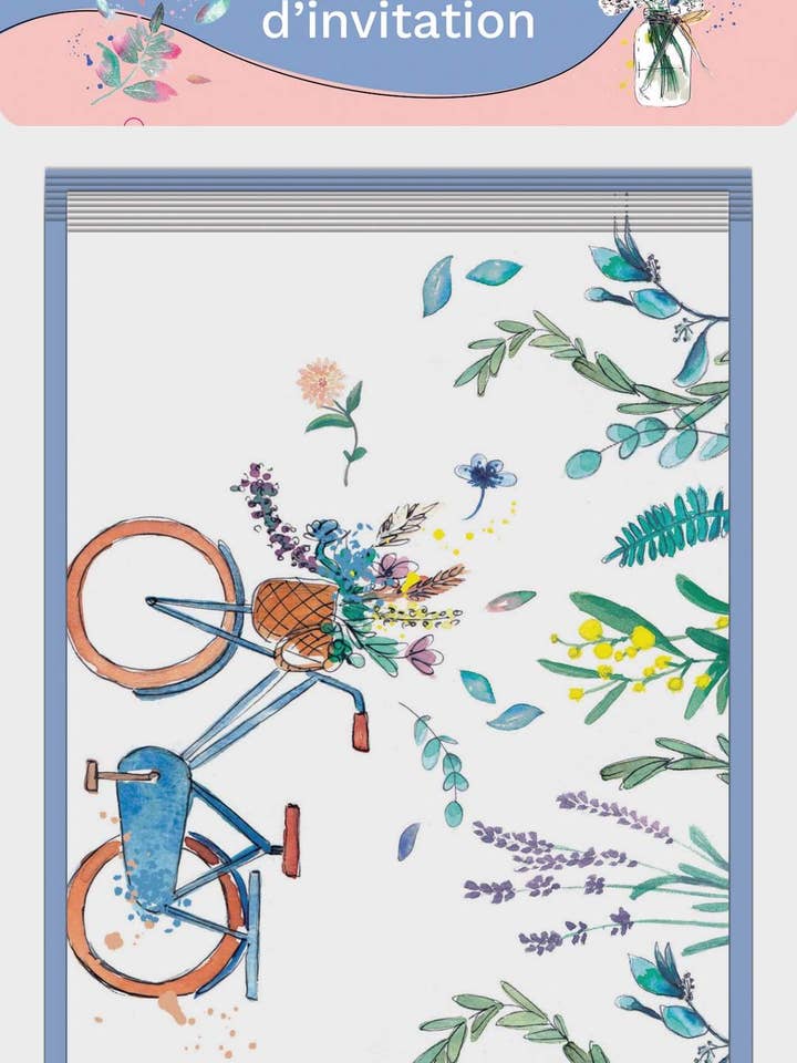 Convite de Cartão C&L - Conjunto de 8 - Campestre por atacado de P'tit Clown