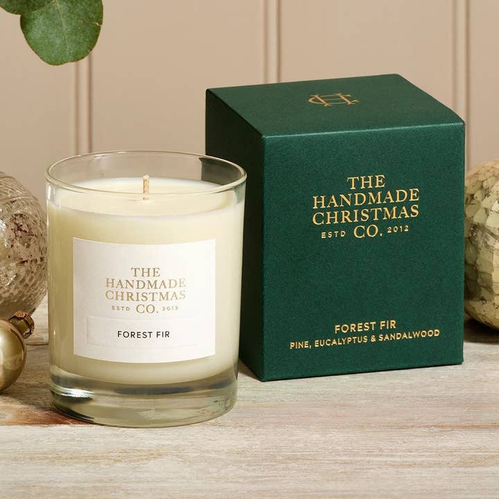 Luxury Handmade Soy Wax Christmas Candle - Forest Fir Scent for wholesale by The Handmade Christmas Co.