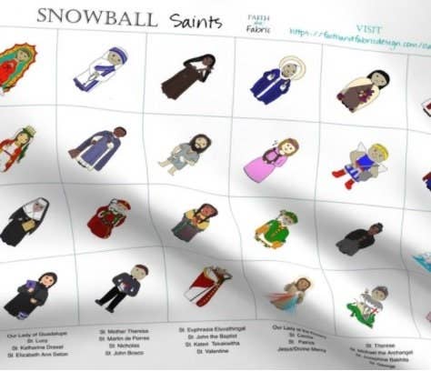 Faith and Fabric - Wholesale Craft Sewing Kit - Quilt Pattern + Fabric: Snowball Saints2