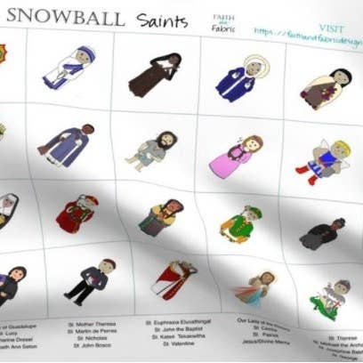 Faith and Fabric - Wholesale Craft Sewing Kit - Quilt Pattern + Fabric: Snowball Saints2