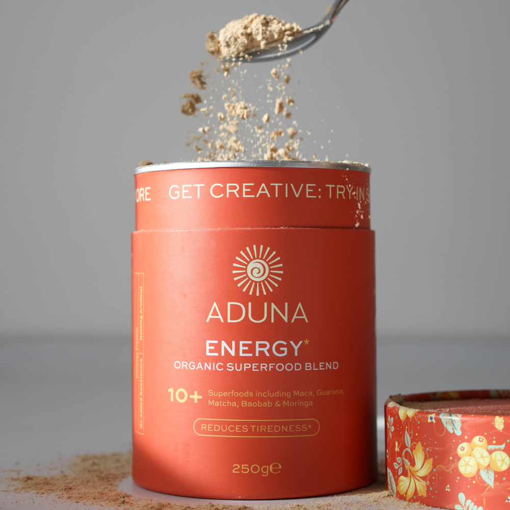 Aduna Superfoods – wholesale Protein/superfood powder – Energy Superfood Blend | Natural Caffeine Boost | 275g2