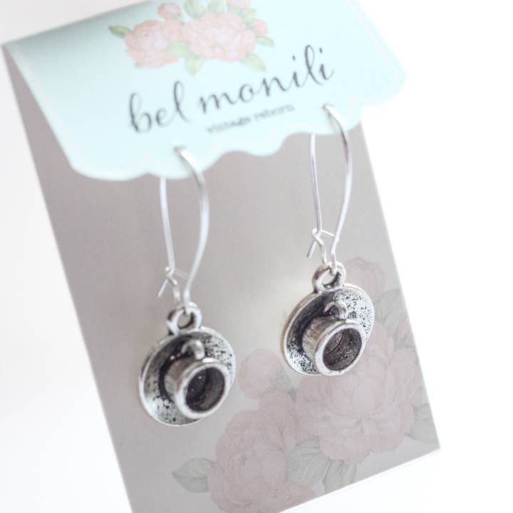 Coffee Cup / Teacup Earrings for wholesale by bel monili ™