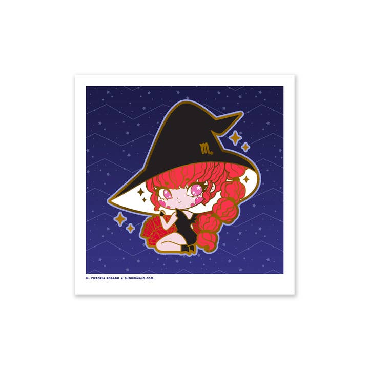 SHOURIMAJO - Wholesale Art Print - Art Prints Zodiac Chibi Witches7