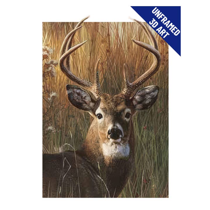Deer Antler Portrait 3D Lenticular Poster Print Wall Art for wholesale by Lentics