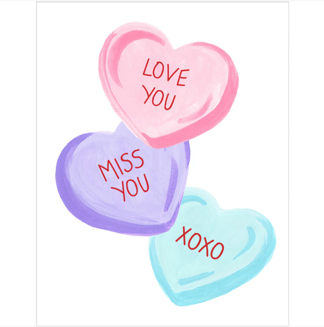 Paige & Willow - Wholesale Love Card - Candy Hearts Card2