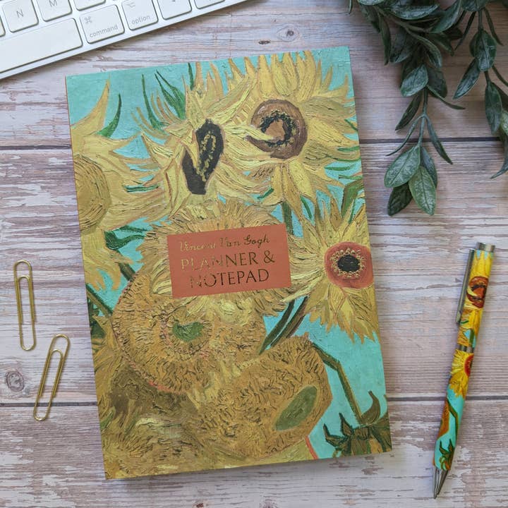 A5 Planner - Van Gogh - Sunflowers for wholesale by Robert Frederick Ltd