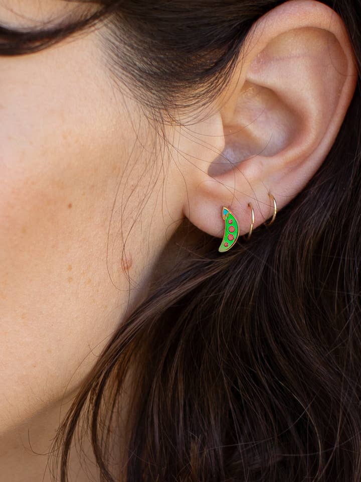 Pea Pod Studs for wholesale by Peter and June
