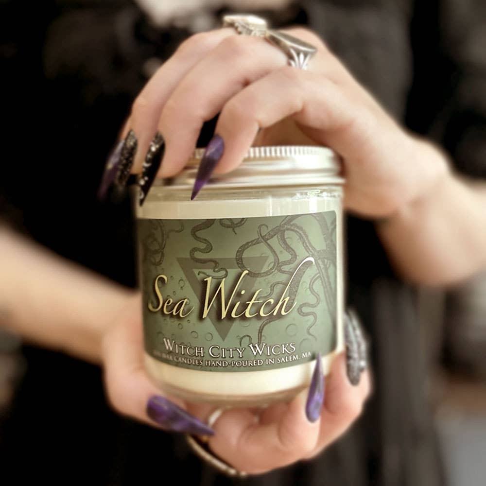 Witch City Wicks - Vente Bougie en bocal - Bougie à la cire de soja Sea Witch | bougie sirène3