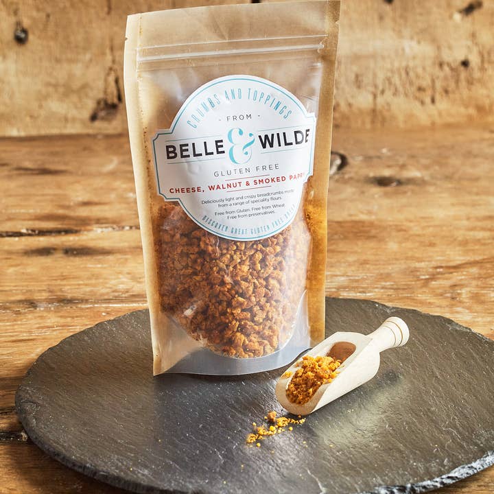 Belle & Wilde – wholesale Bread mix – Gluten Free Cheese, Walnut & Smoked Paprika Breadcrumbs1