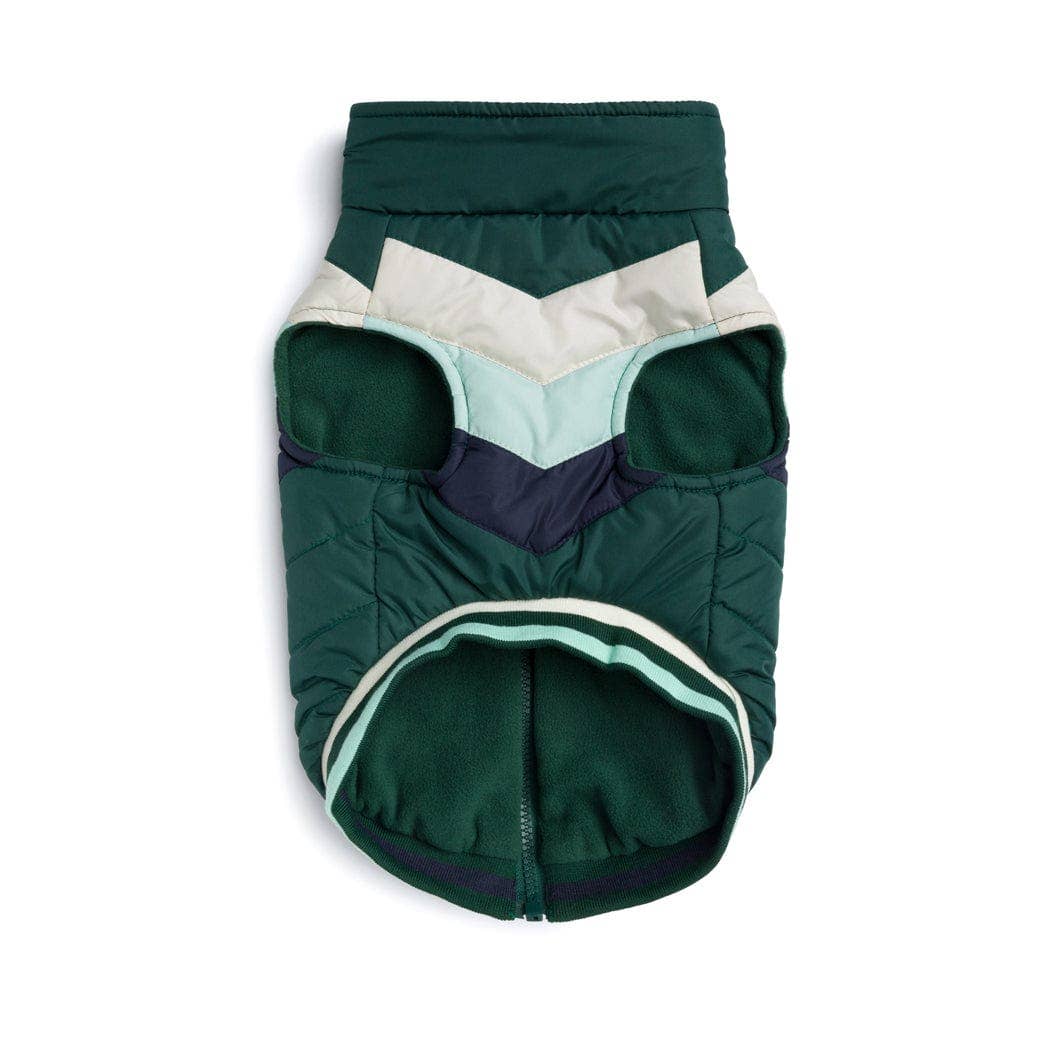 fabdog - Wholesale Pet Coat - Dog - Green Chevron Jacket1