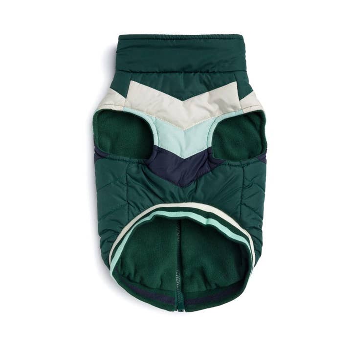 fabdog - Wholesale Pet Coat - Dog - Green Chevron Jacket1