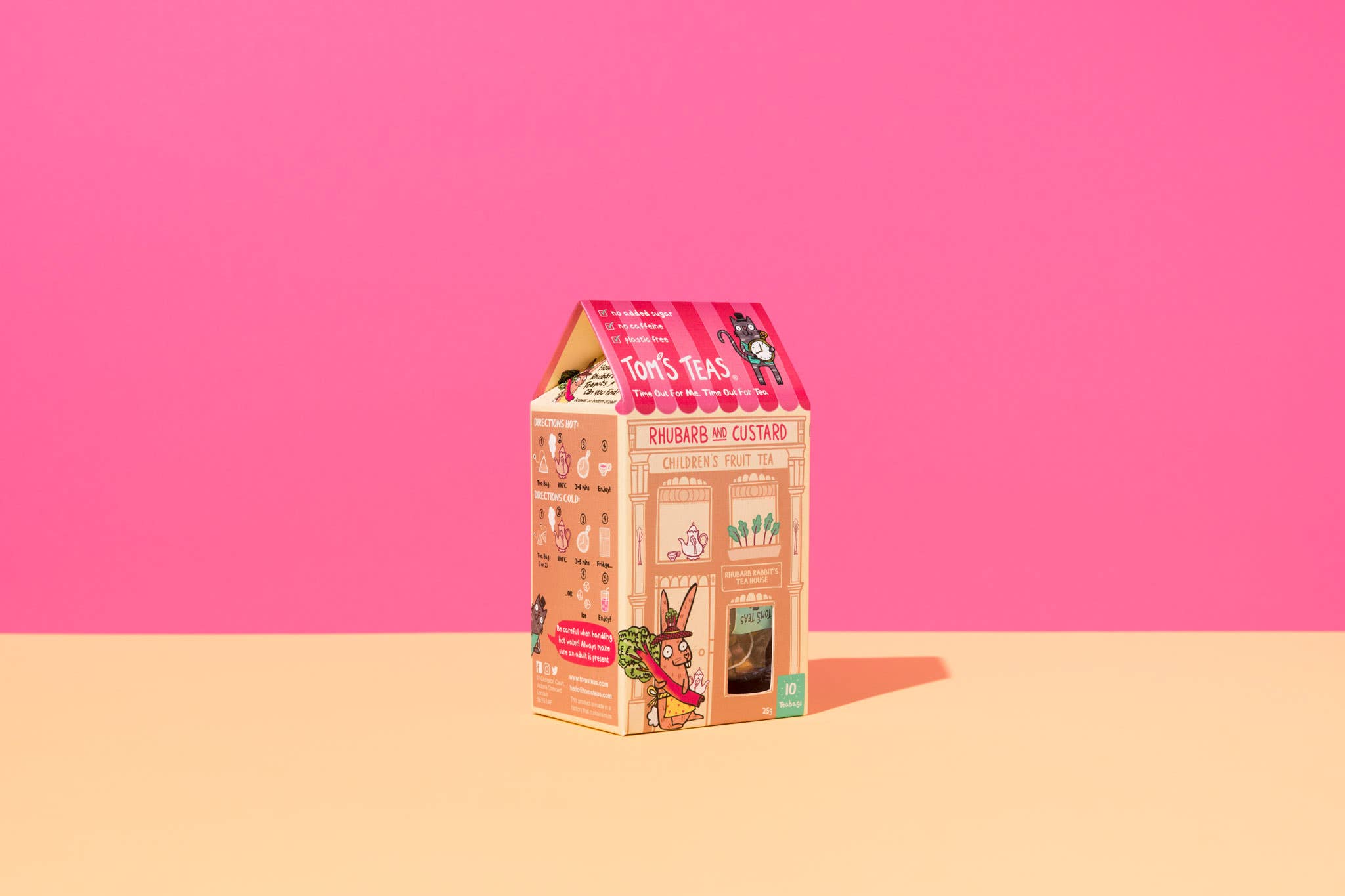 Tom's Teas – wholesale Health/detox tea – Rhubarb and Custard - children's fruit tea2