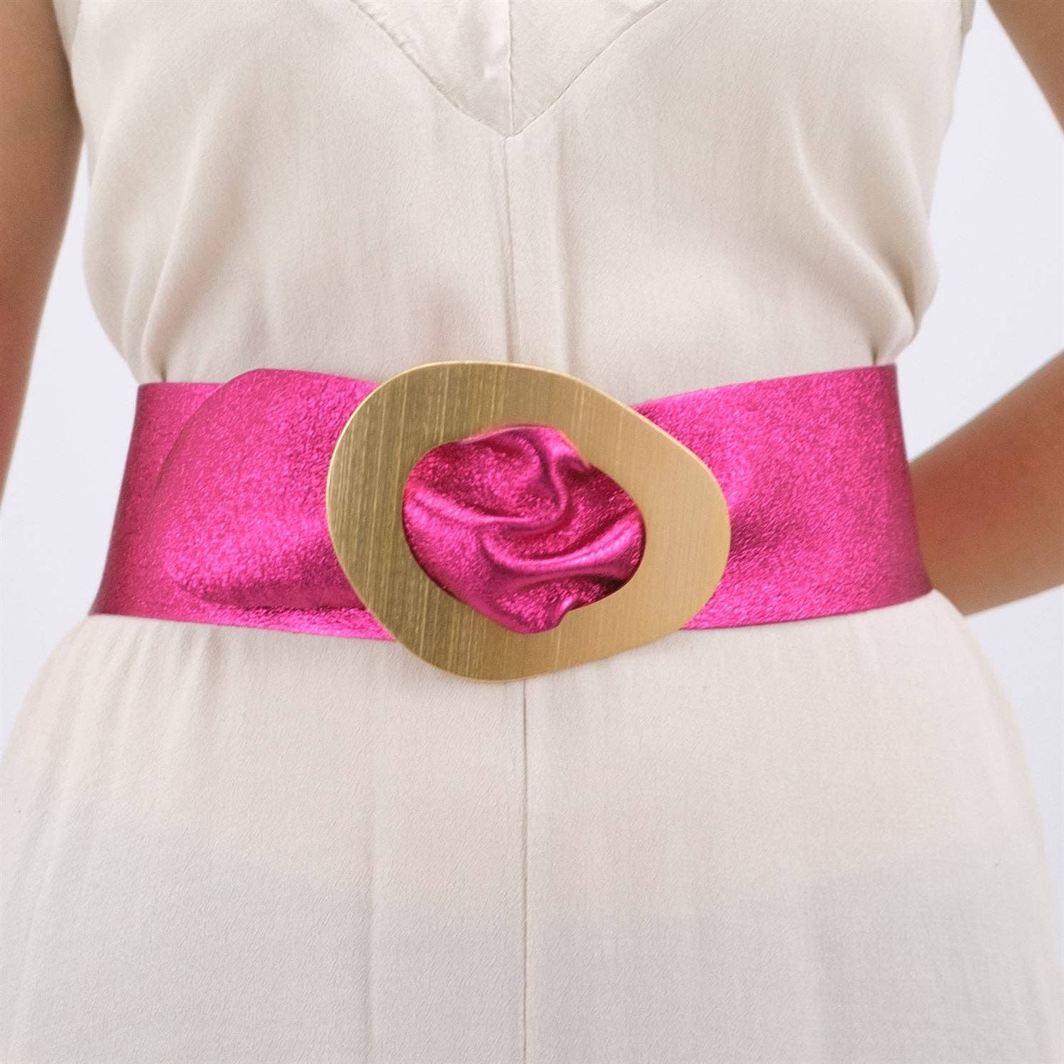 Cecile Wang - Wholesale Belt - Women's - Shiny leather belt 8500553