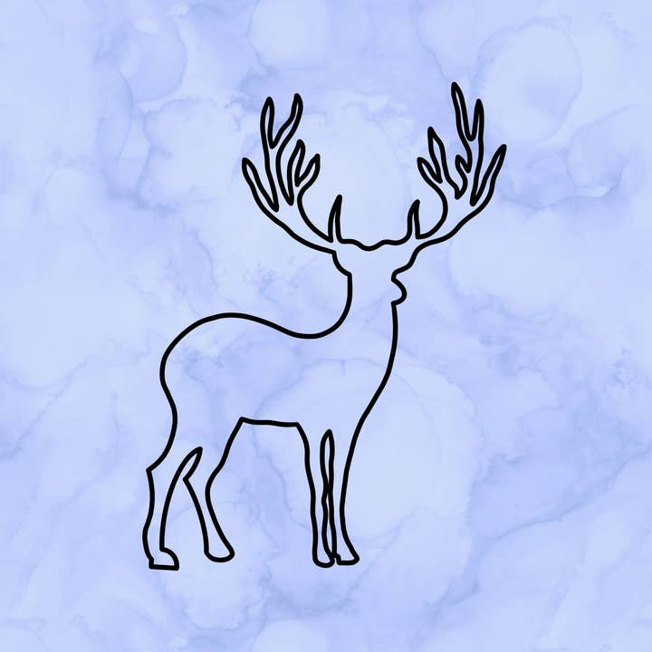 Caribou Outline Decal (2") for wholesale by Sticking with You