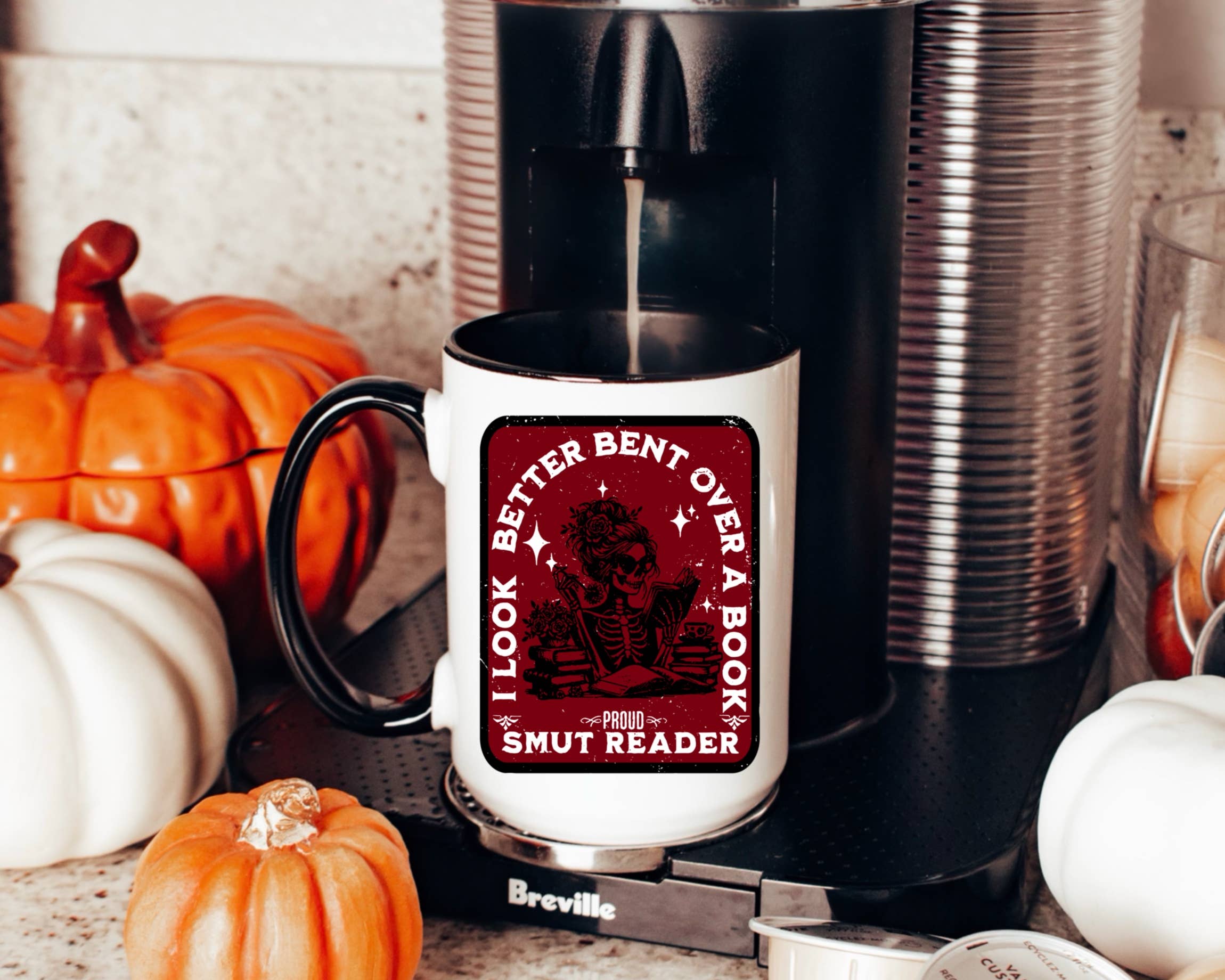 Ace the Pitmatian Co - Vendita all'ingrosso Tazza - Tazza da caffè Smut Bookish con manico nero1