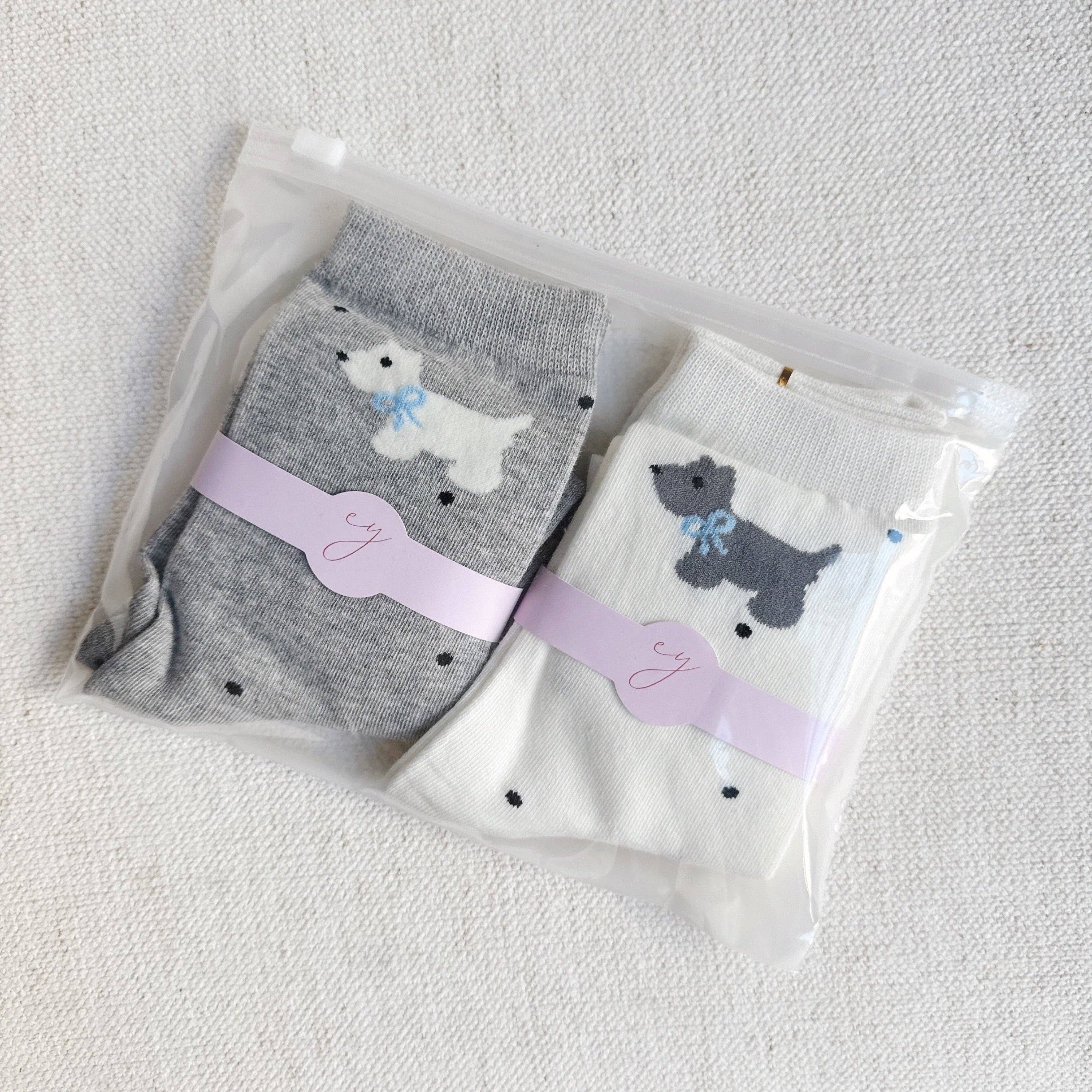 Ellison+Young - Wholesale Socks - Women's - Scottie Dog Pattern Socks Set Of 23