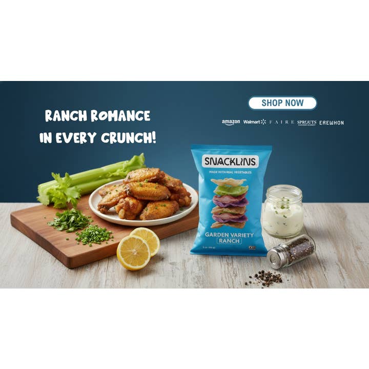 Snacklins - Wholesale Puffed Snack - Garden Variety Ranch Snacklins (12ct - 3 oz)7