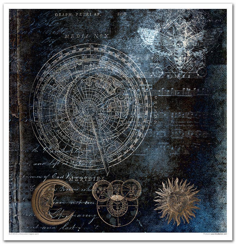 ITD Collection - Vendita all'ingrosso Scrapbooking - SLS-023 - set 11 pezzi x 310x320 mm / 12,2x12,6 in - 200 GSM10