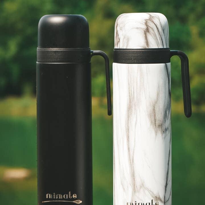 black Thermos with mate for wholesale on Faire