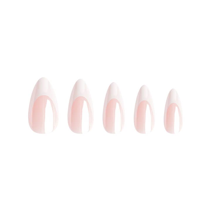 Soinvogue – wholesale Lösnaglar – Nail HQ Mandelrosa Fransk Glansnaglar (24 stycken)2