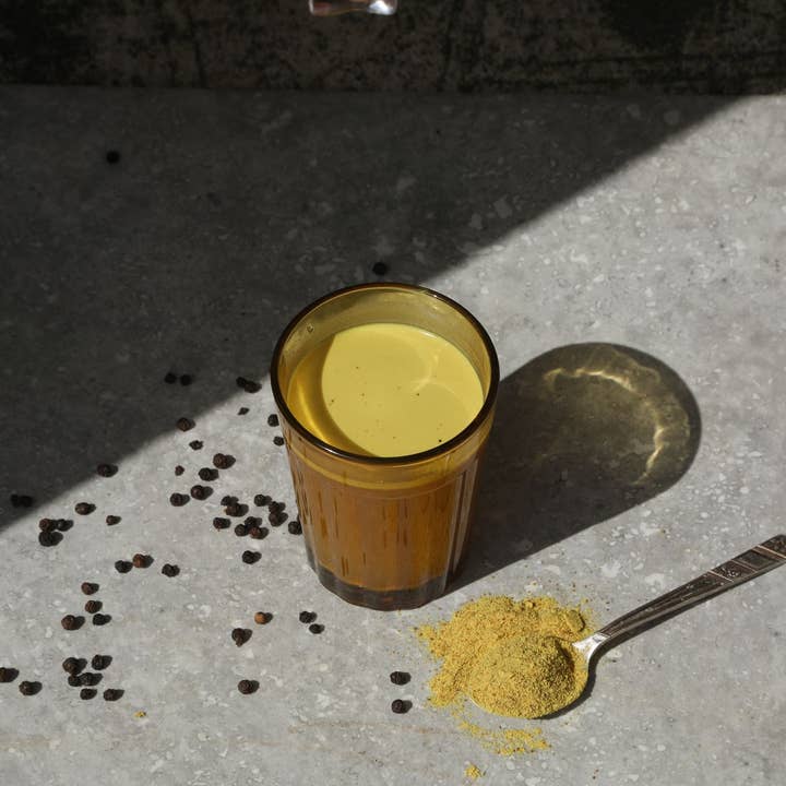 Mindfuel - Vente Boisson diététique en poudre - Lait Golden Glow - Latte au curcuma gros (10 portions)