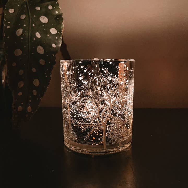 Coyer Candle Co. - Wholesale Jar/Filled Candle - 11 oz Winter Scene Glimmer Jar - Winter Christmas Collection