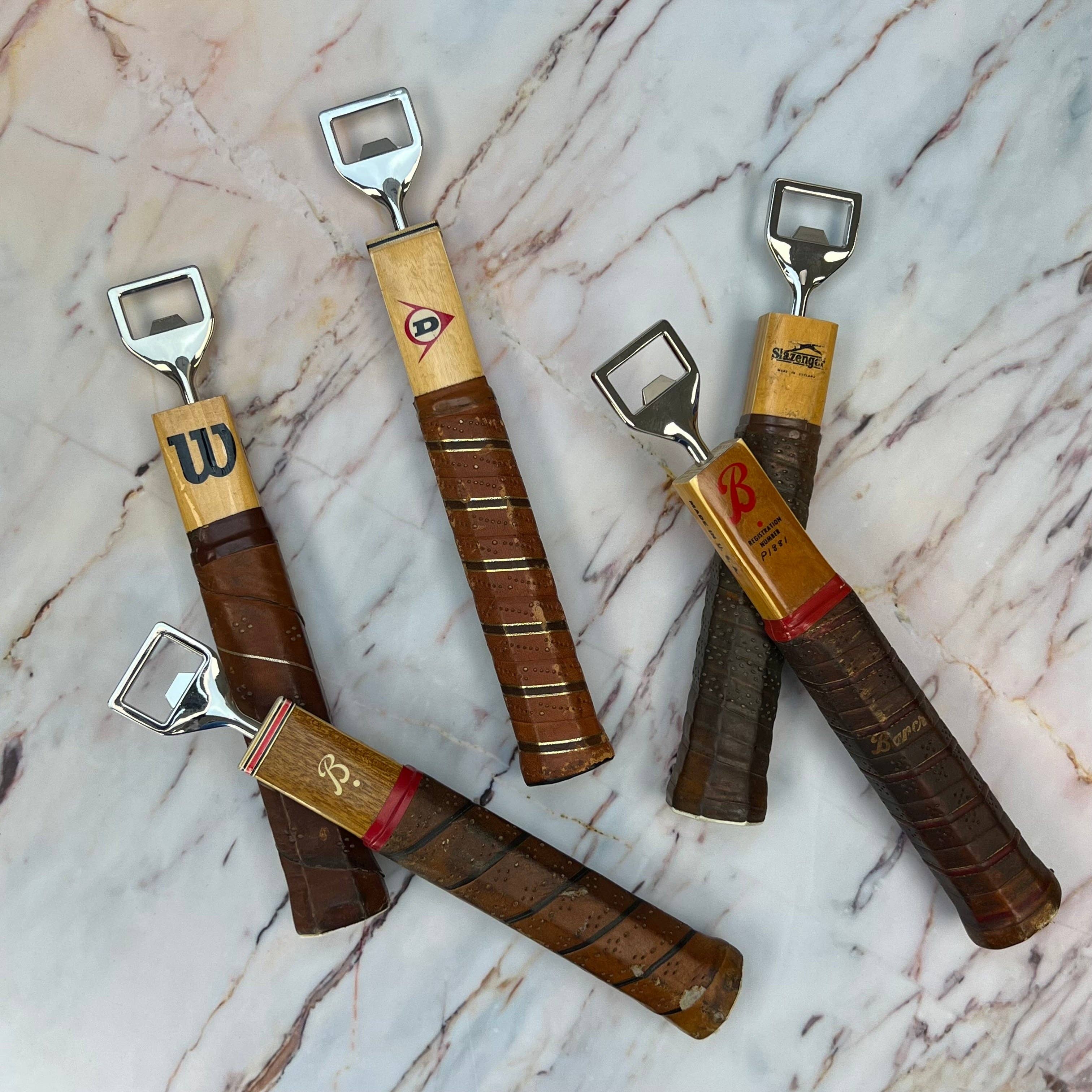 Racquet Inc - Wholesale Bottle/Wine Opener - Antique Wooden Tennis Racquet Beer Bottle Opener3