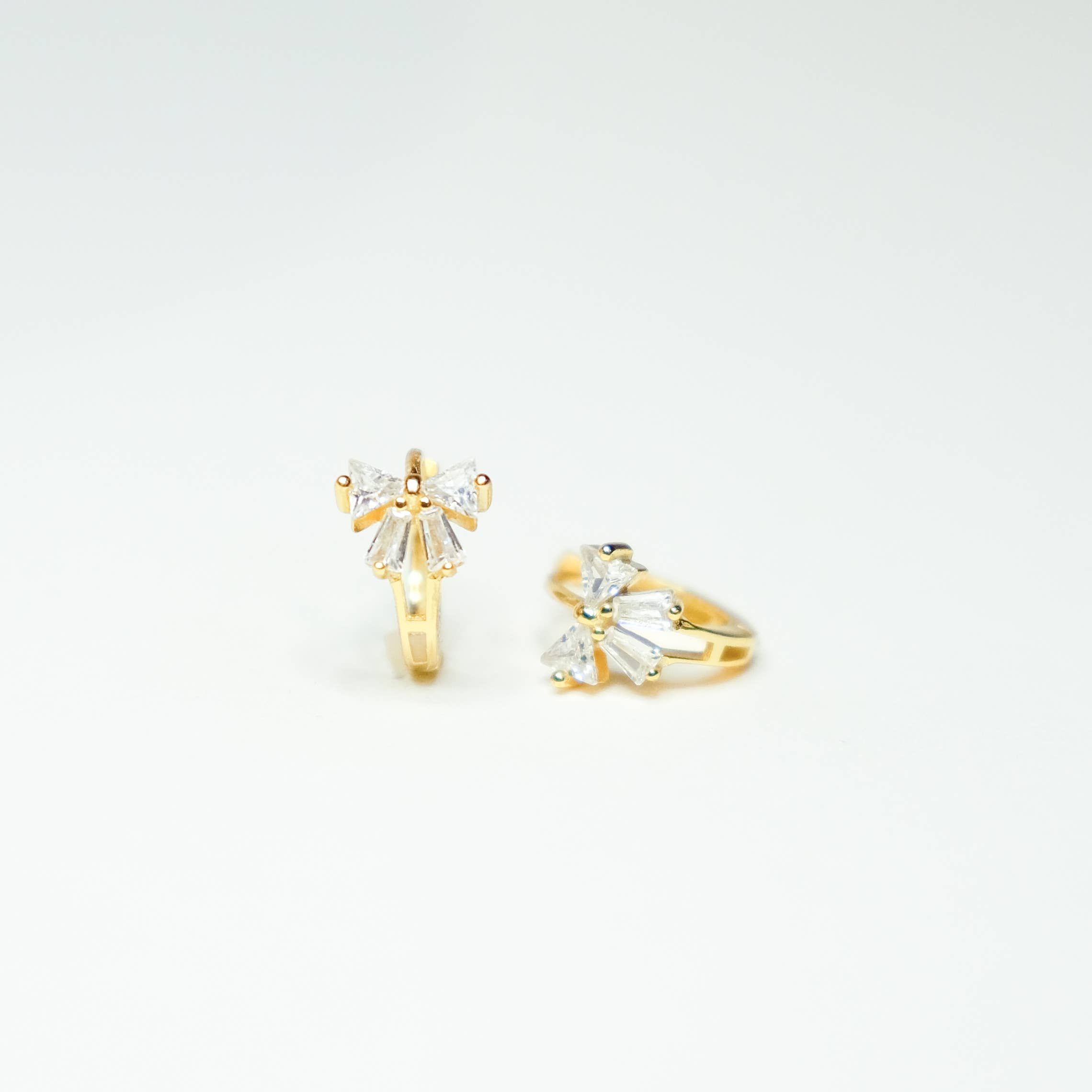 Rock Paper Scissors - Wholesale Huggie Earrings - Coquette Bow Huggie Earring1