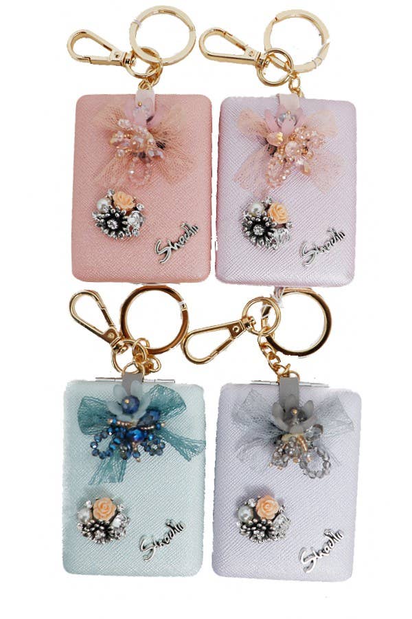 Cap Zone - Wholesale Keychain - Women's - Compact Makeup Mirror Keychain3