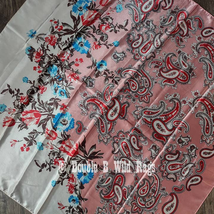 Double B Wild Rags – wholesale Scarf – Women's – Wild Rag BARGAIN CORNER Classic Paisley and Floral Cowboy Western Neck Scarf by Double B Wild Rags2