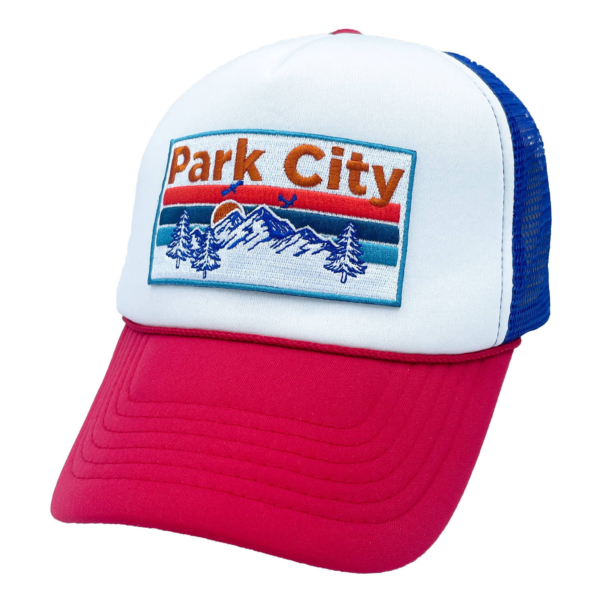 Hey Mountains - Wholesale Trucker Hat - Unisex - Park City, Utah Trucker Hat - Retro MTN1