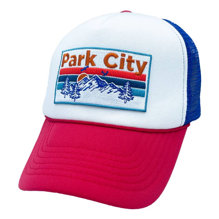 Hey Mountains - Wholesale Trucker Hat - Unisex - Park City, Utah Trucker Hat - Retro MTN1