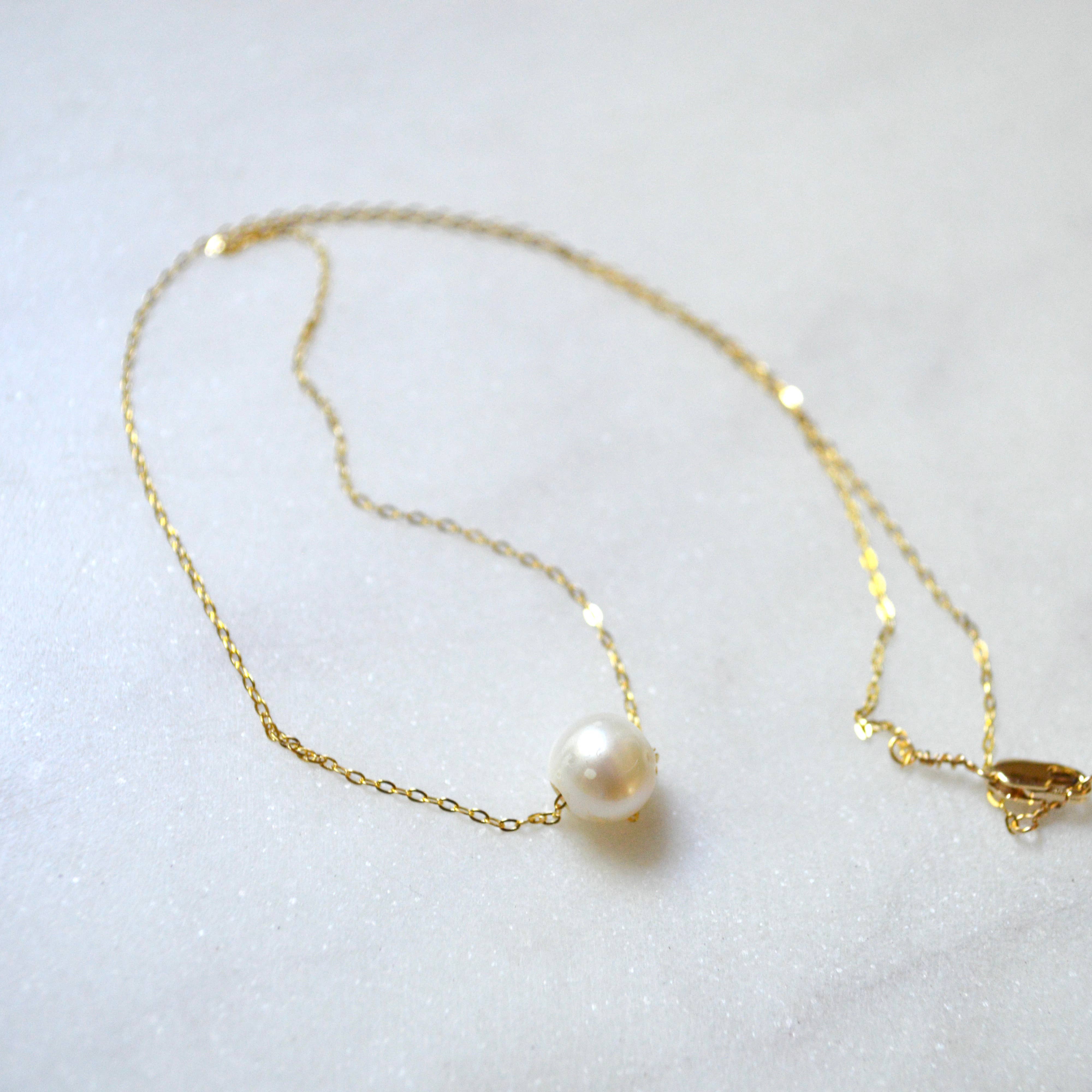 Salty But Sweet - Wholesale Pendant/Charm Necklace - Floating Freshwater Pearl Necklace9