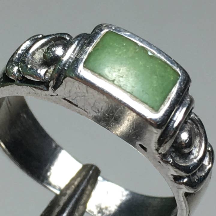 Wildheart Crystals - Wholesale Cocktail/Statement Ring - Jade 925 Sterling Silver Ring (Size 4-1/2)2