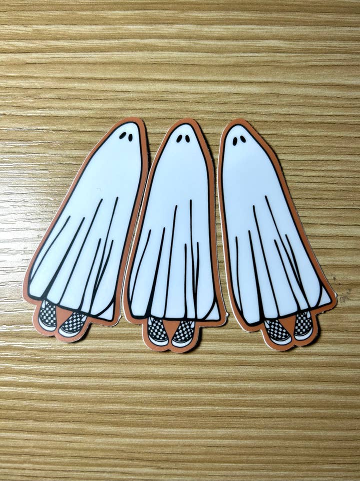 Ghost sticker vans ghost sticker checkerboard sticker spooky for wholesale by Christina iDesigns